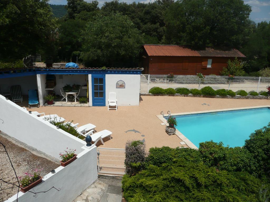 Gites De Plos Appart Chalet Piscine Spa Anduze Εξωτερικό φωτογραφία