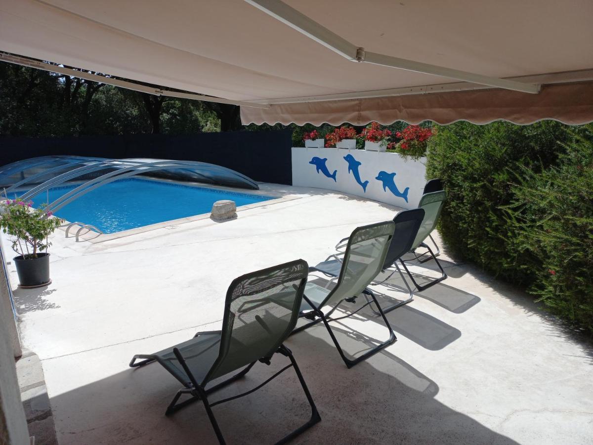 Gites De Plos Appart Chalet Piscine Spa Anduze Εξωτερικό φωτογραφία